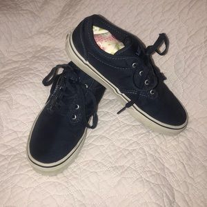 Canvas Navy Blue Vans Boys Girls VGUC Size 4